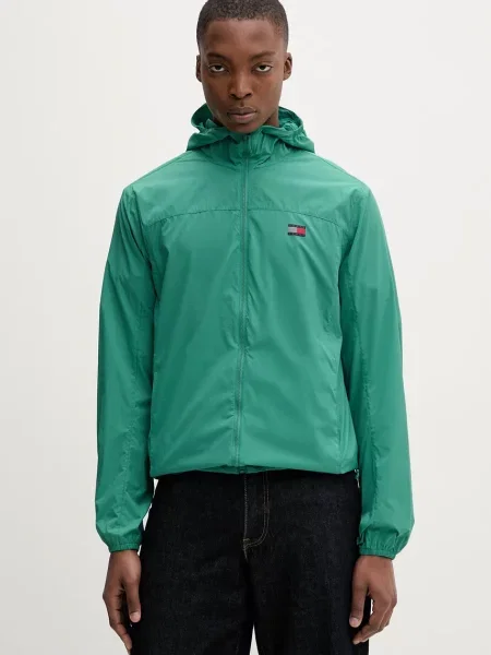 Tommy Jeans kurtka przejściowa zielona