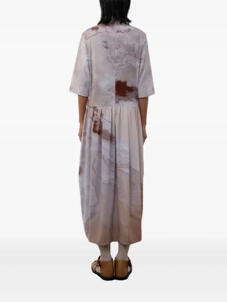 Rochie maxi Low Classic cu imagine cu imprimeu abstract clasică