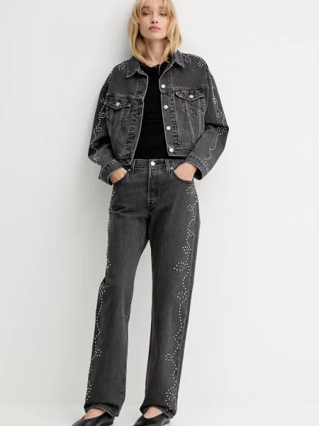 Levi's blugi regular pentru femei gri