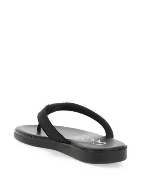 Sandale Gucci din piele cu autograf negru
