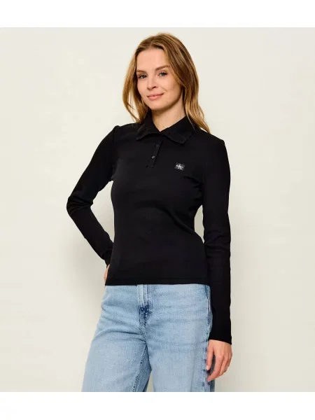 Calvin Klein Jeans Tenisz póló fekete