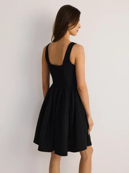 Reserved Мінісукня з додаванням льону чорний