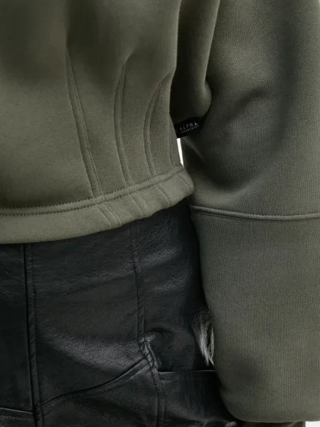 Hanorac cu glugă Alpha Industries verde