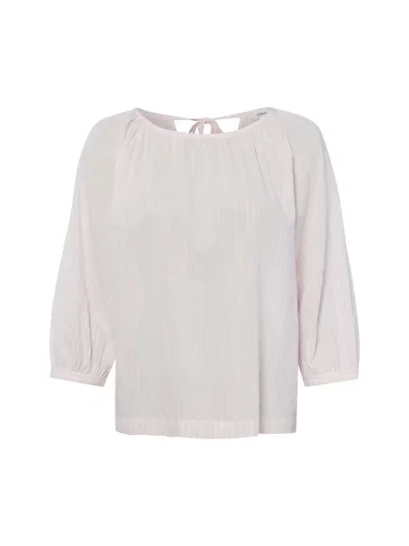 Bluzka o kroju relaxed fit z mieszanka bawełny i S.oliver Red Label różowa
