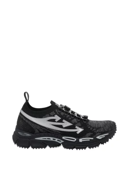 Sneakerși Off-white cu autograf alb