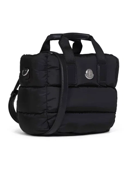 Shopperka Moncler skórzana czarna