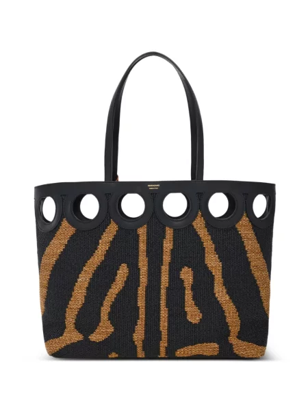 Geantă shopper Ferragamo negru
