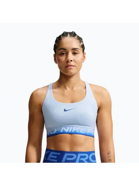 Спортен сутиен Nike Pro hydrogen blue/hydrogen blue/old royal синьо