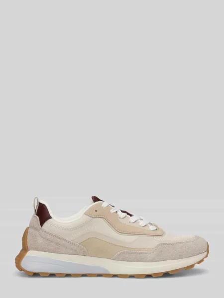 Sneakersy o niskim kroju z naturalnej skóry Marc O'polo beżowe