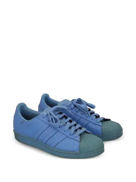 Kožne prugaste tenisice Adidas Pharrell Williams plava