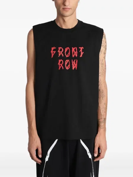 Vesta Mugler bez rukávů s potiskem černá