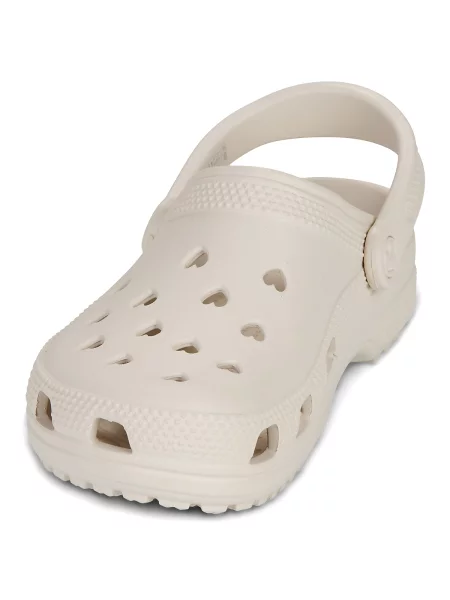 Klasične natikače Crocs s uzorkom srca bež