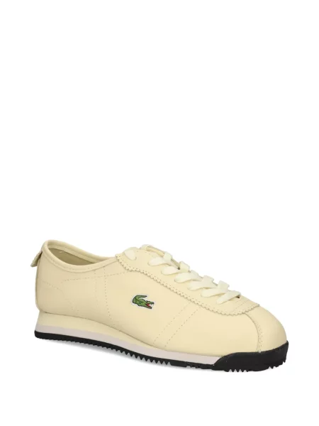 Sneakerși Lacoste din piele alb