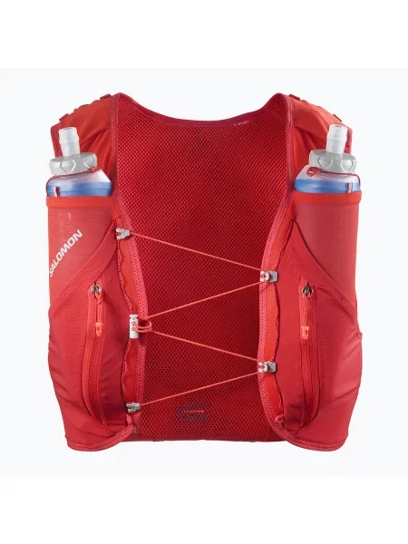 Kamizelka do biegania Salomon Advance Skin 12 Set flame scarlet/haude red czerwona