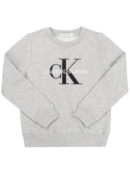 Calvin Klein Jeans Суитшърт Monogram Logo сив