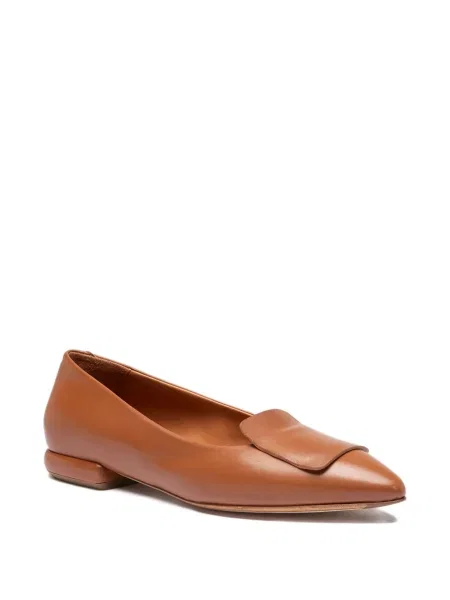 Pantofi cu toc Officine Creative din piele fără toc maro