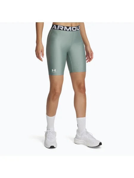 Pantaloni scurți pentru femei Under Armour HG Authentics silica green / white alb