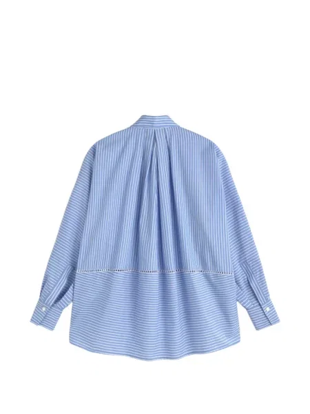 Koszula w paski Ermanno Firenze w paski niebieska