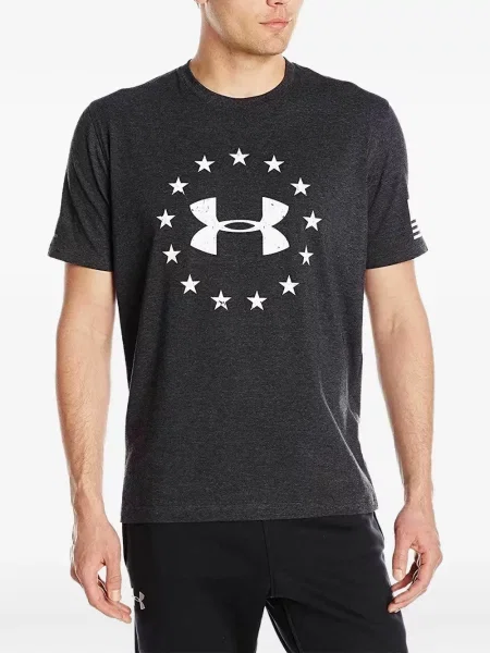 Tricou Under Armour cu imagine gri