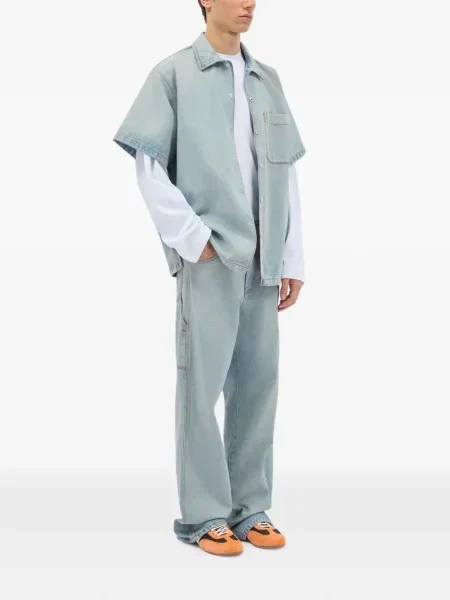 Džíny Msgm s výšivkou modré