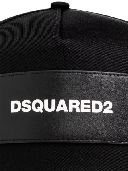 Șapcă Dsquared2 zdrențuiți negru