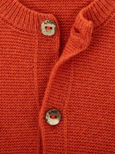 Kardigan dziecięcy Knot pomarańczowy