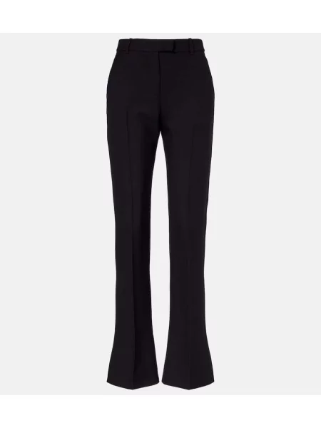 Pantaloni Mcqueen de lână negru