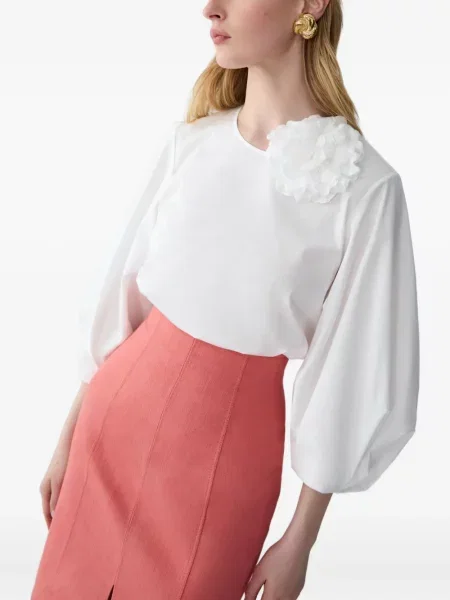 Top Carolina Herrera alb