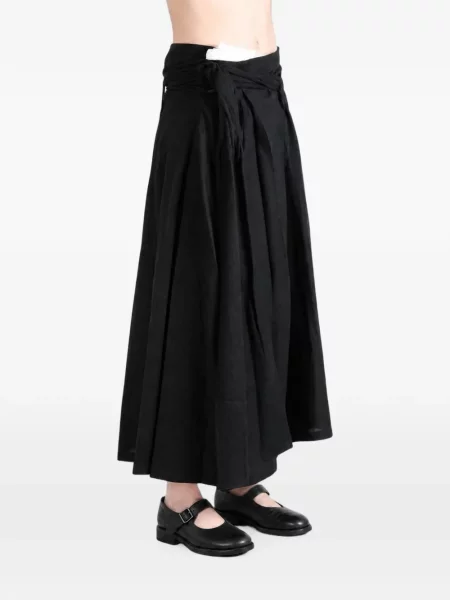 Fustă midi Yohji Yamamoto plic negru