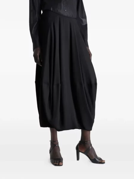 Fustă Lemaire din crep negru