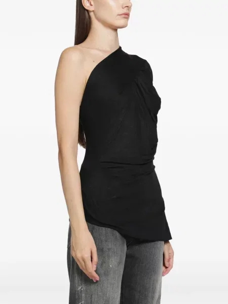 Top Vivienne Westwood asimetric drapat negru