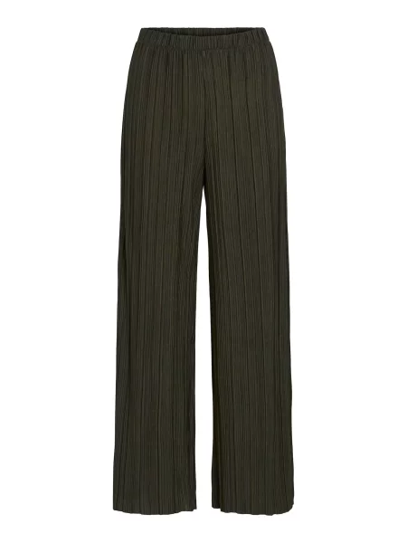 VILA Pantaloni VIPLISA pin verde