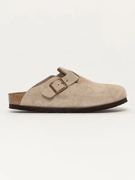 Παπούτσια Birkenstock Boston Soft Footbed Velvet Taupe 38 μπεζ