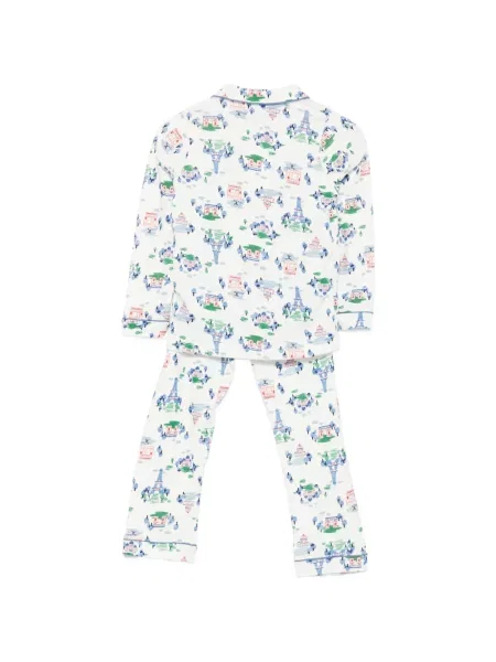 Pijamale copii Petit Bateau alb