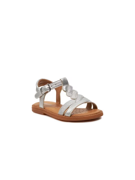 Sandale Geox J Sandal Karly Girl M Srebrna