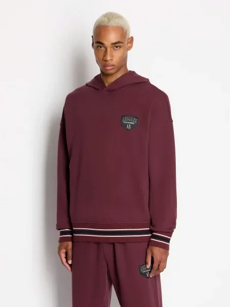 Худи Armani Exchange бордовое