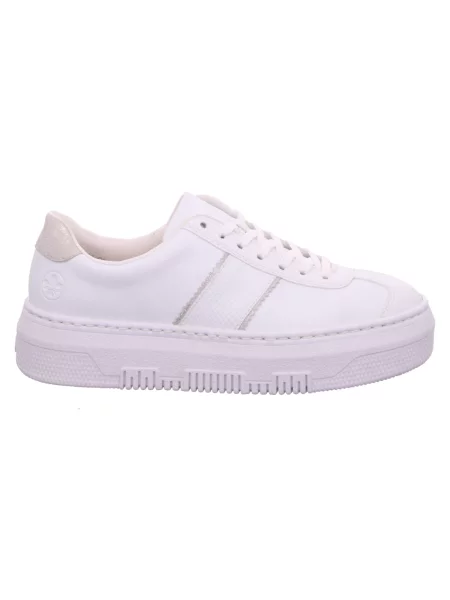 Sneakersy Rieker skórzane białe