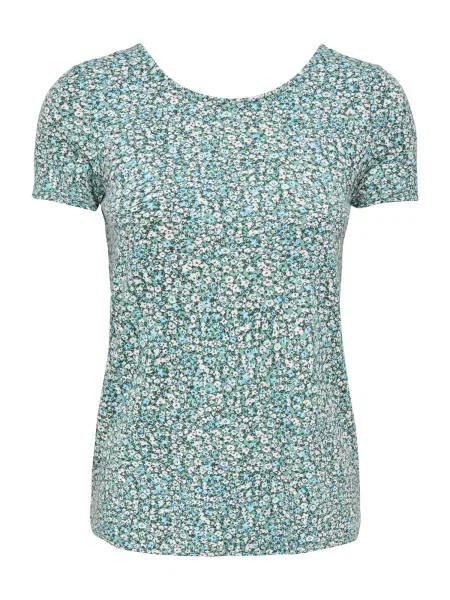 ONLY Tricou ONLBERA albastru deschis / verde alb