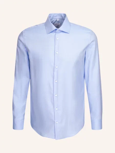 Seidensticker Koszula Biznesowa O Kroju Slim Fit blau niebieska