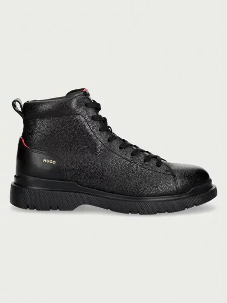 Botine Hugo din piele negru