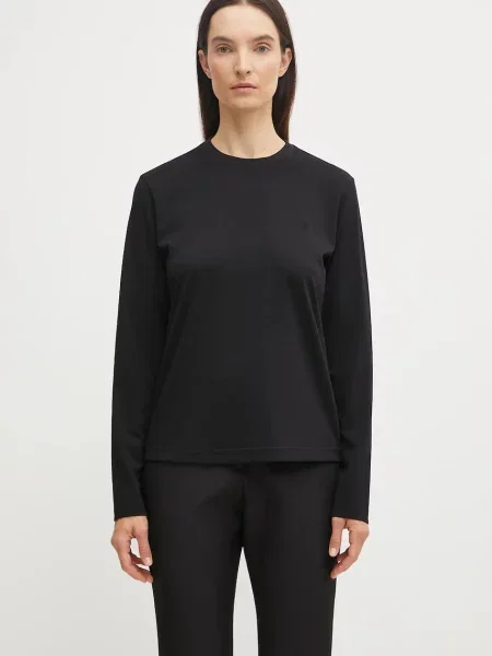 Tricou mânecă lungă Y-3 de lână negru