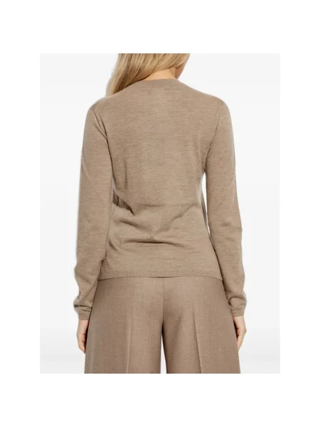 Dzianinowy sweter Max Mara beżowy