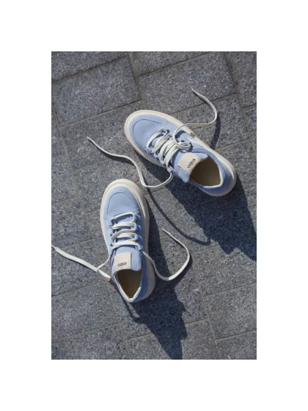 Кеди на платформі велюрові Estro блакитні