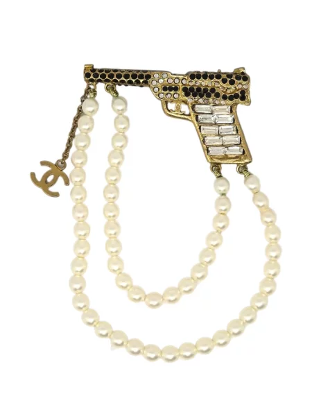 Brož Chanel Pre-owned zlatá