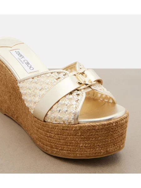 Espadrile Jimmy Choo din piele cu pană