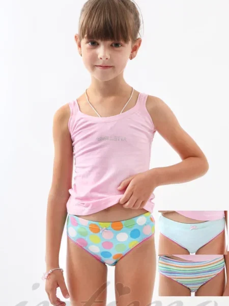 Трусики слип 3 штуки girl-brief рожеві
