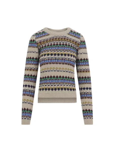 Sweter Dries Van Noten beżowy