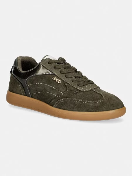 Liu Jo CONNOR 01 sneakers pentru femei din piele întoarsă verde