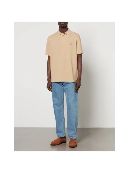Koszulka polo Polo Ralph Lauren klasyczna z logo beżowa