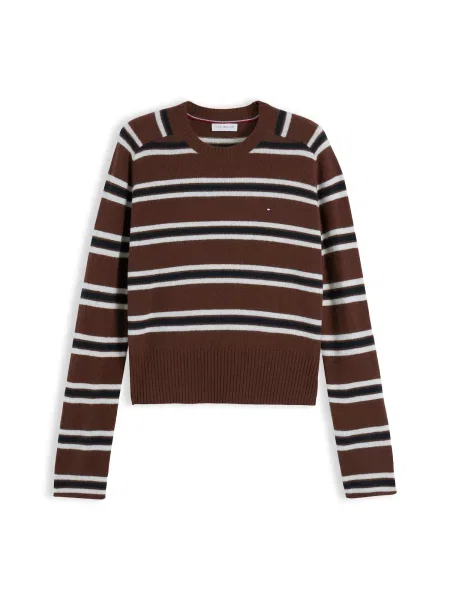 TOMMY HILFIGER Pulóver barna / fekete fehér